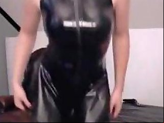 GOTPORN @ A Goth Trans Woman Enjoys Wearing Latex Undergarments